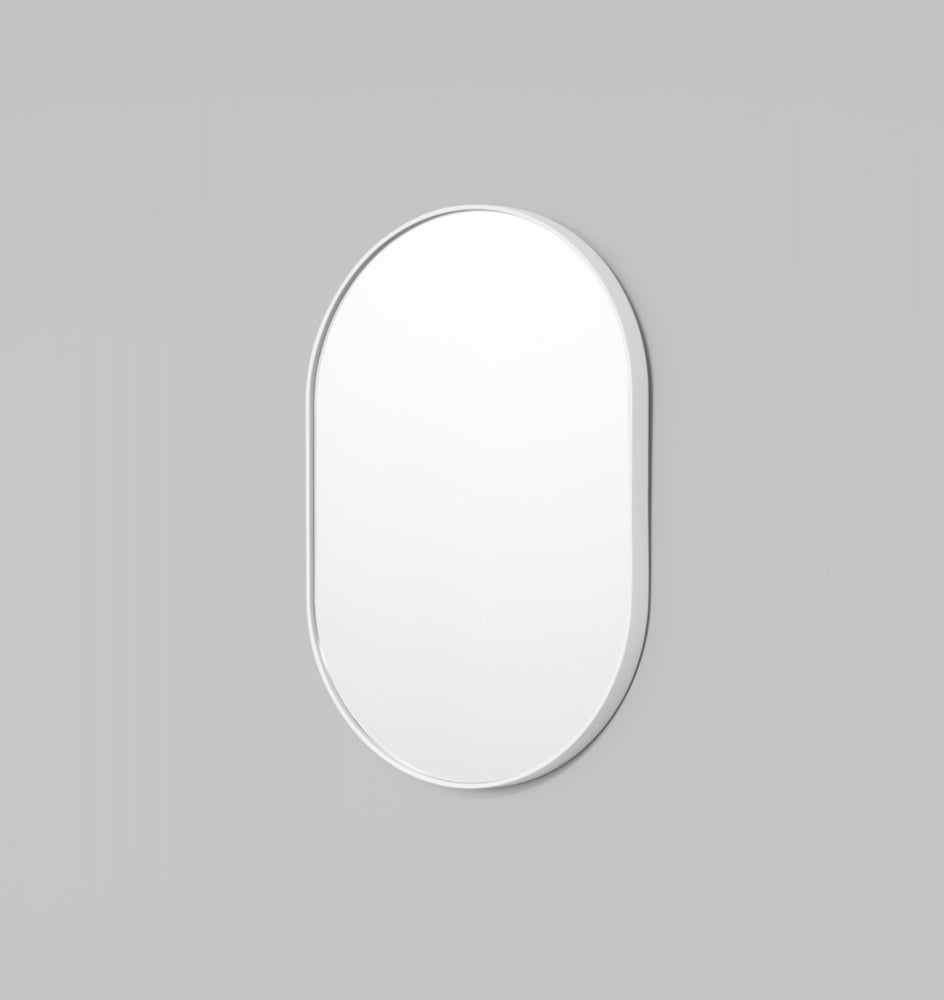 Bjorn Oval Mirror - Bright White - Assorted sizes