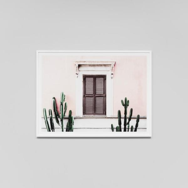 Blush Villa Framed Print