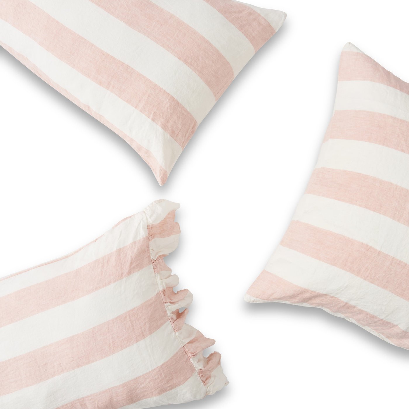 Blush Stripe Standard Pillowcase Set