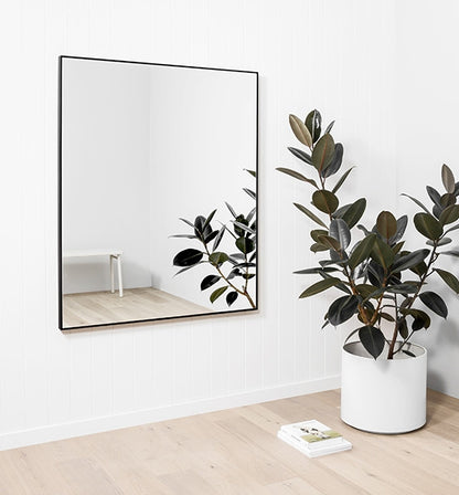 Flynn Rectangle Mirror - Black