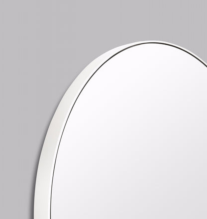 Flynn Round Mirror - Bright White