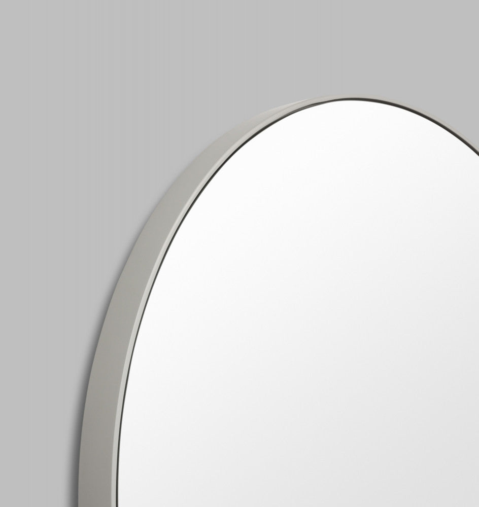 Flynn Round Mirror - Mid Grey
