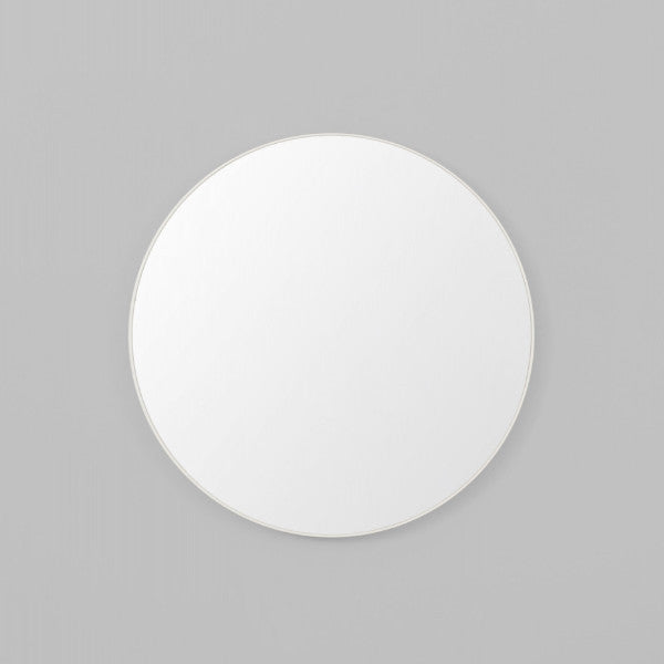 Flynn Round Mirror - Bright White