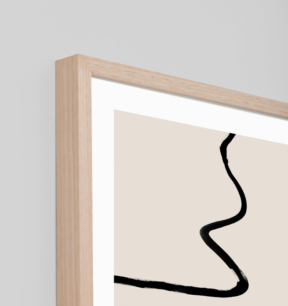 Linear Study - Sand 1 Framed Print