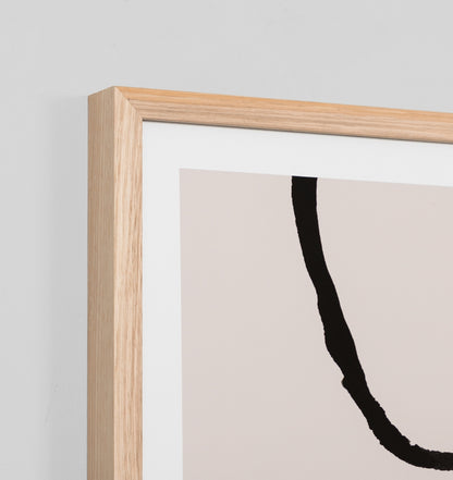 Lines Nude 2 Framed Print