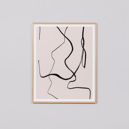 Lines Nude 1 Framed Print