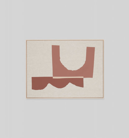 Nesna Terracotta - Framed Screenprint
