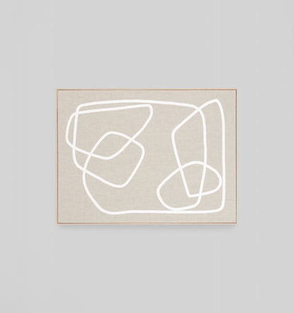 Peridot White - 1 - Framed Screenprint