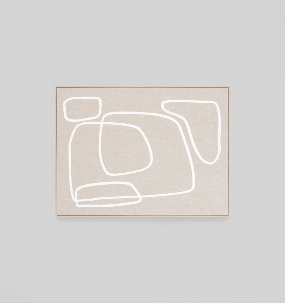 Peridot White - 2 - Framed Screenprint