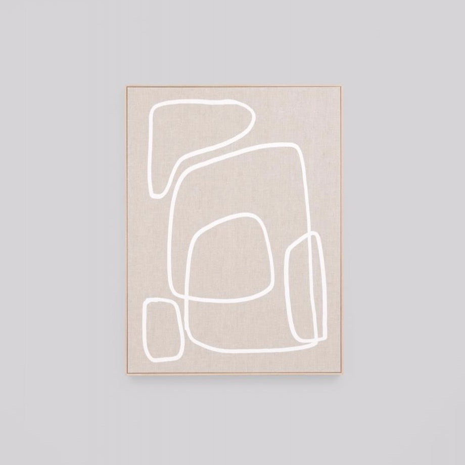 Peridot White - 2 - Framed Screenprint