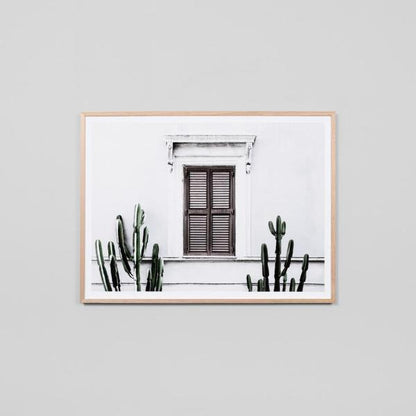 White Villa Framed Print